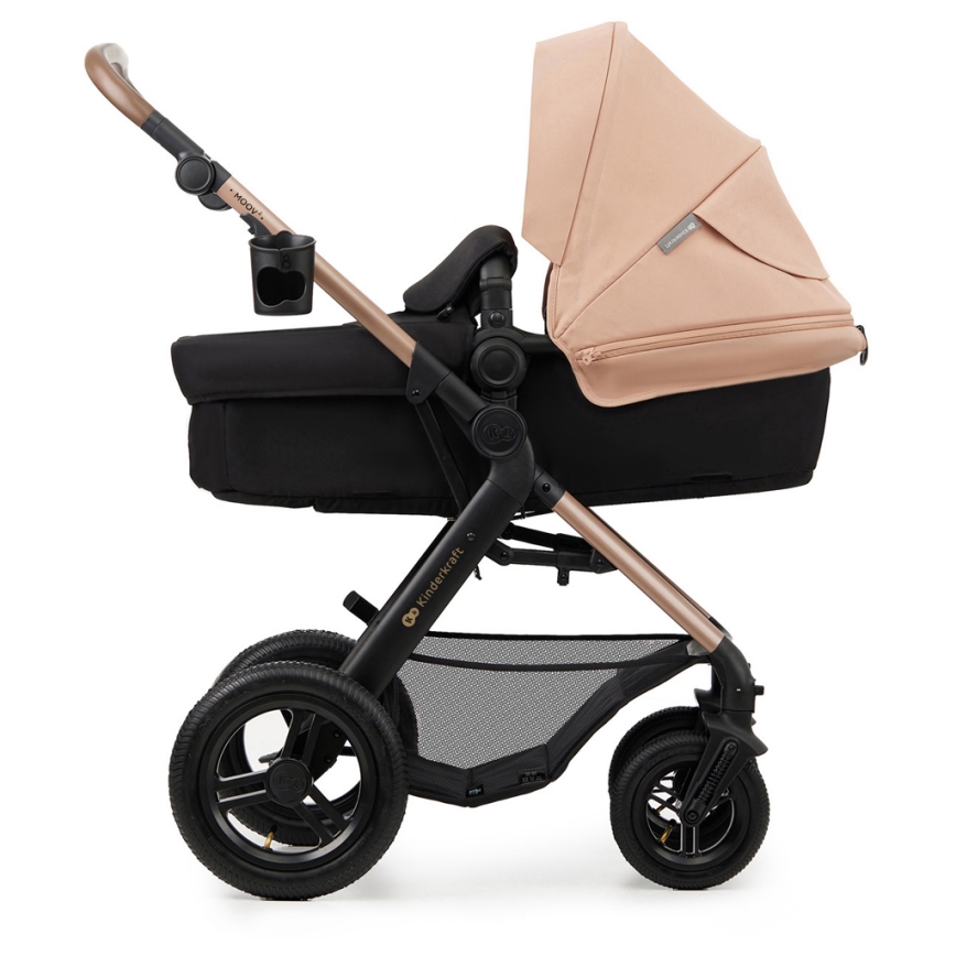 KINDERKRAFT - Universaalne vanker 3-ühes MOOV 2 AIR Sand beež + turvatool MINK PRO