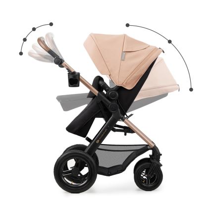 KINDERKRAFT - Universaalne vanker 3-ühes MOOV 2 AIR Sand beež + turvatool MINK PRO