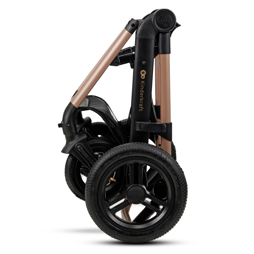 KINDERKRAFT - Universaalne vanker 3-ühes MOOV 2 AIR Sand beež + turvatool MINK PRO