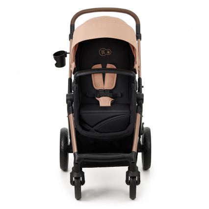 KINDERKRAFT - Universaalne vanker 3-ühes MOOV 2 Sand beež + turvatool MINK PRO