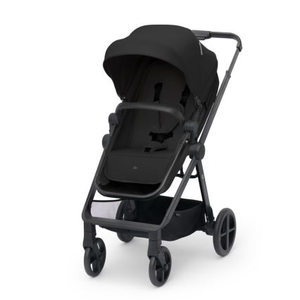 KINDERKRAFT - Universaalne vanker 4v1 NEWLY Klassikaline must + turvatool MINK PRO koos alusega ISOFIX