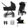 KINDERKRAFT - Universaalne vanker 4v1 NEWLY Klassikaline must + turvatool MINK PRO koos alusega ISOFIX