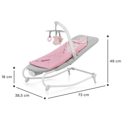 KINDERKRAFT - Vibreeriv lamamistool meloodiaga FELIO 2 roosa