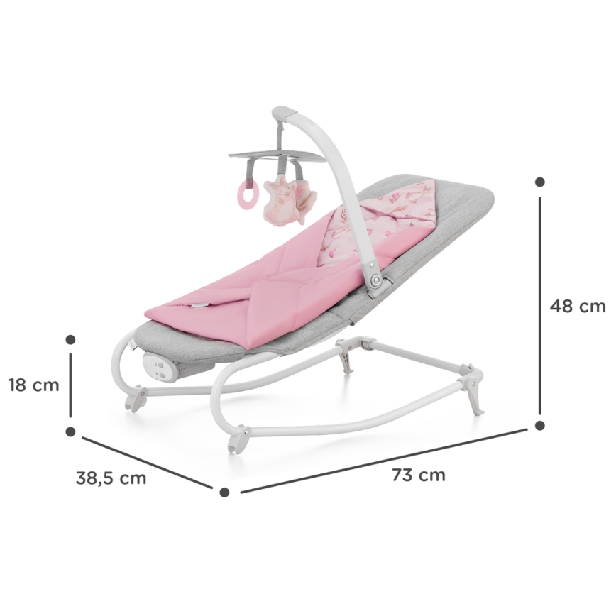 KINDERKRAFT - Vibreeriv lamamistool meloodiaga FELIO 2 roosa
