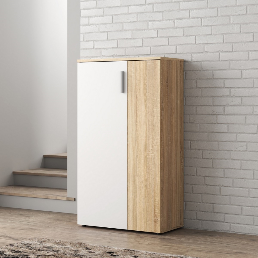 Kingakapp ETON sonoma tamm/valge