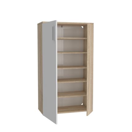 Kingakapp ETON sonoma tamm/valge