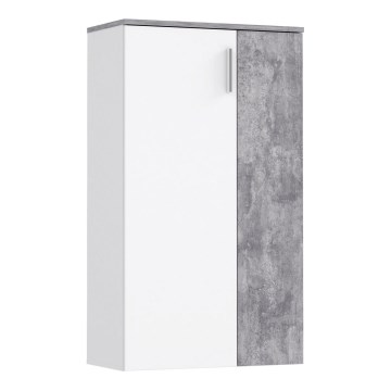 Kingakapp ETON valge/hall betooniviimistlusega