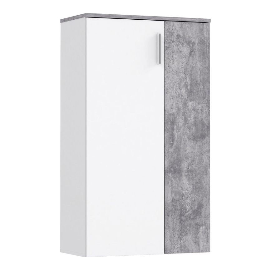 Kingakapp ETON valge/hall betooniviimistlusega