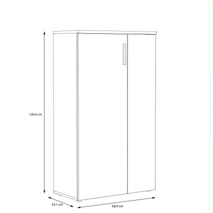 Kingakapp ETON valge/hall betooniviimistlusega