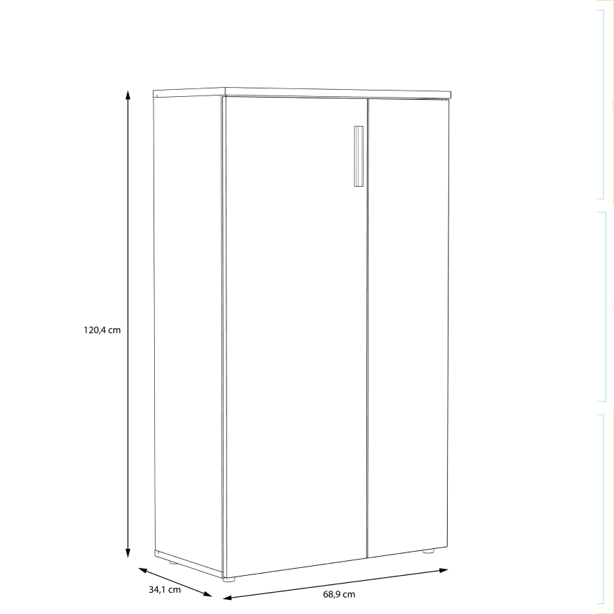 Kingakapp ETON valge/hall betooniviimistlusega