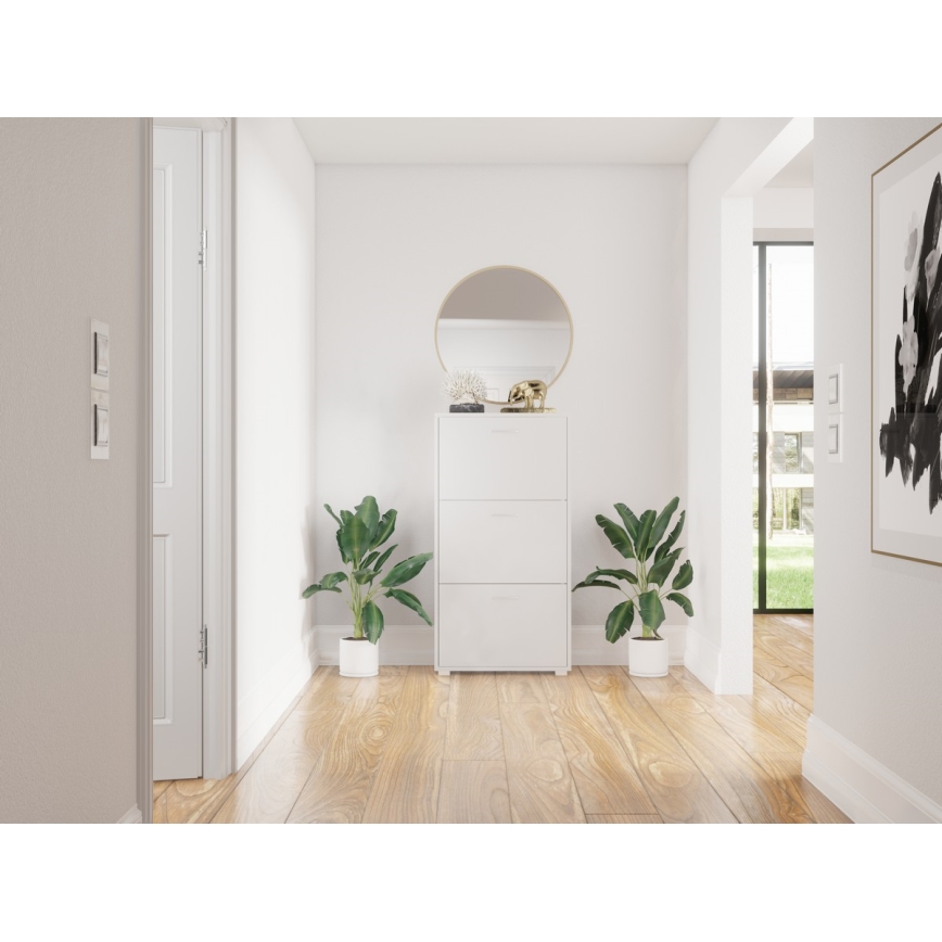 Kingakapp PIGO 60x109x25 cm valge