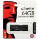 Kingston - Mälupulk DATATRAVELER 100 G3 USB 3.0 64GB must