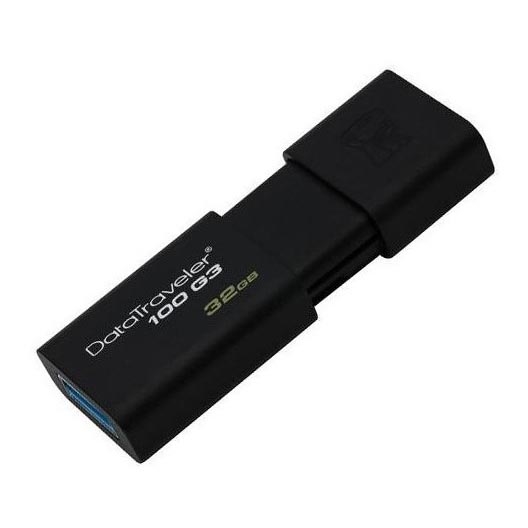 Kingston - Mälupulk DATATRAVELER 100 G3 USB 3.0 32GB must