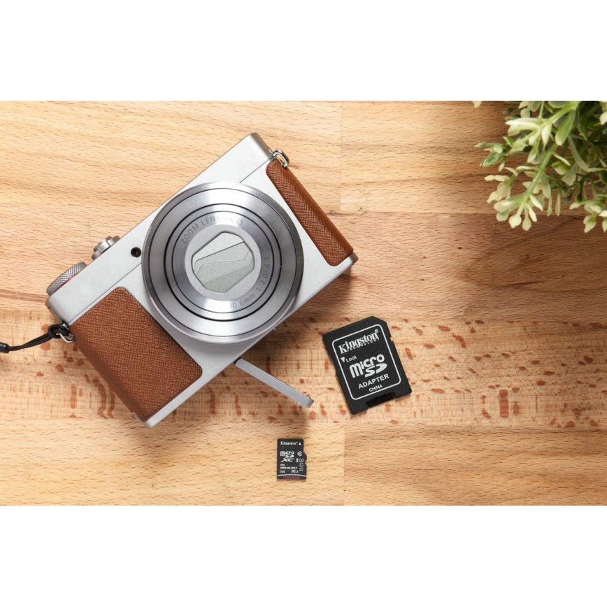 Kingston - MicroSDXC 128GB Canvas Select Plus U1 100MB/s + SD adapter