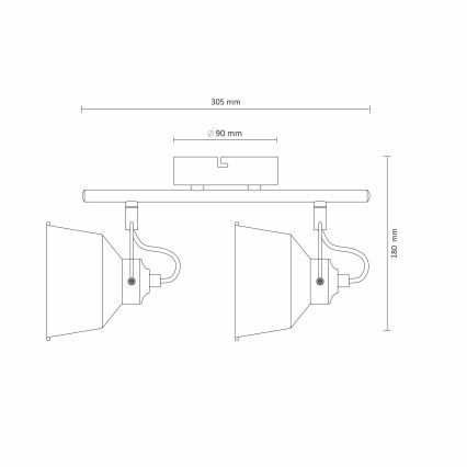 kinnitatav LED laevalgusti 2xE14/8W/230V