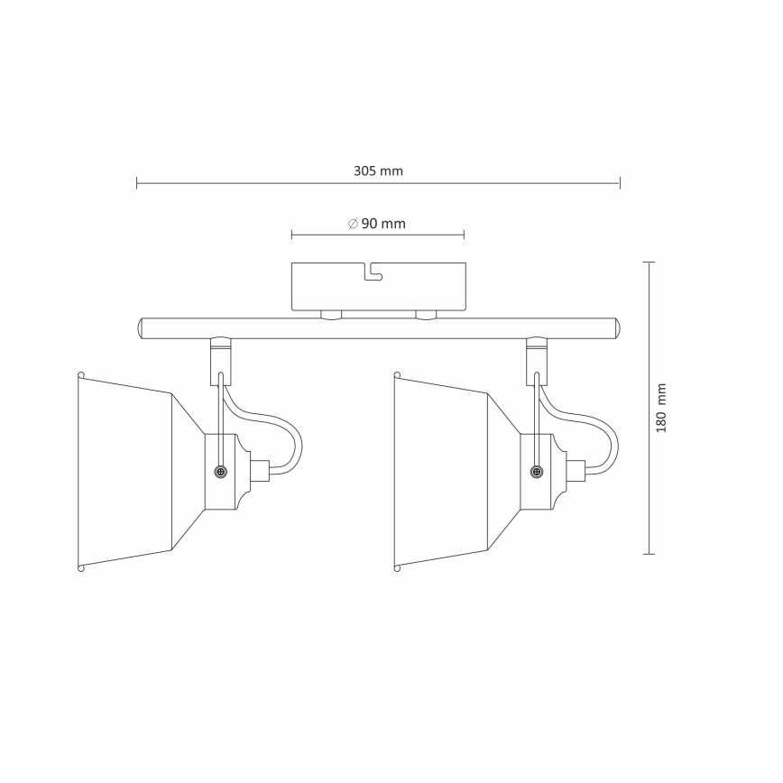 kinnitatav LED laevalgusti 2xE14/8W/230V