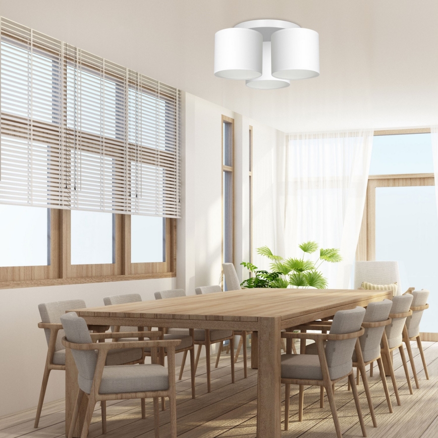 Kinnitatav lühter ARDEN 3xE27/60W/230V valge