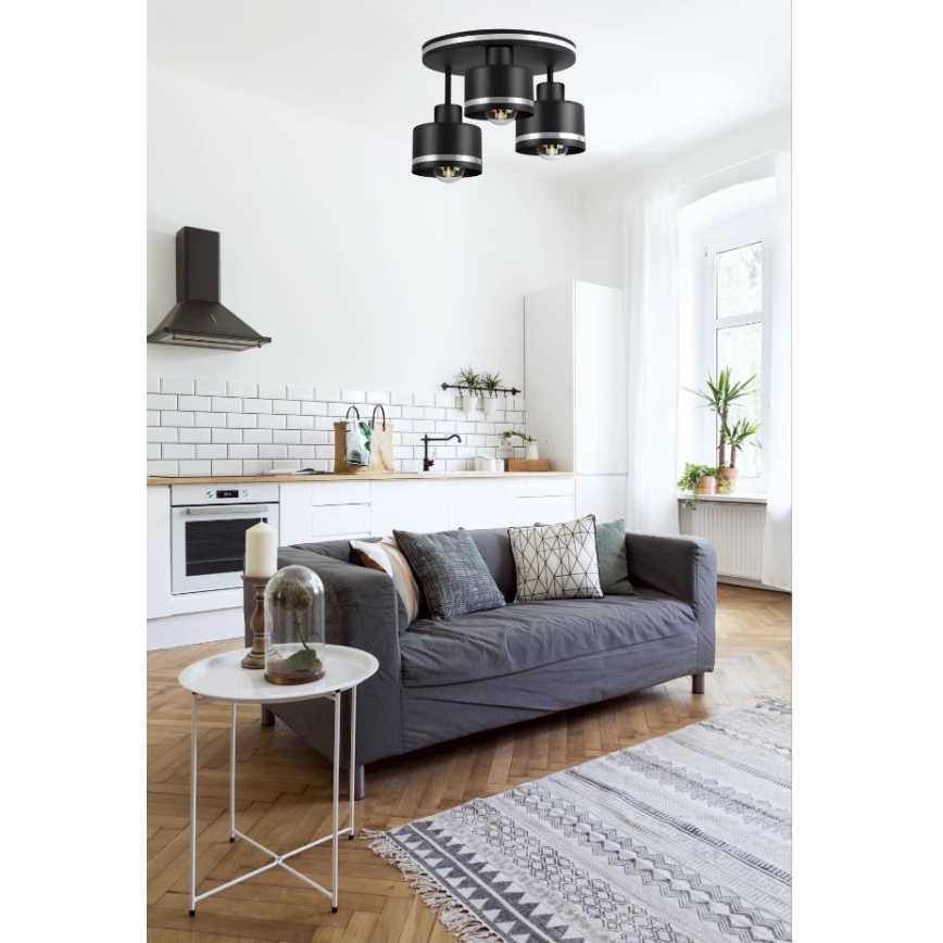 Kinnitatav lühter BODO SILVER 3xE27/60W/230V