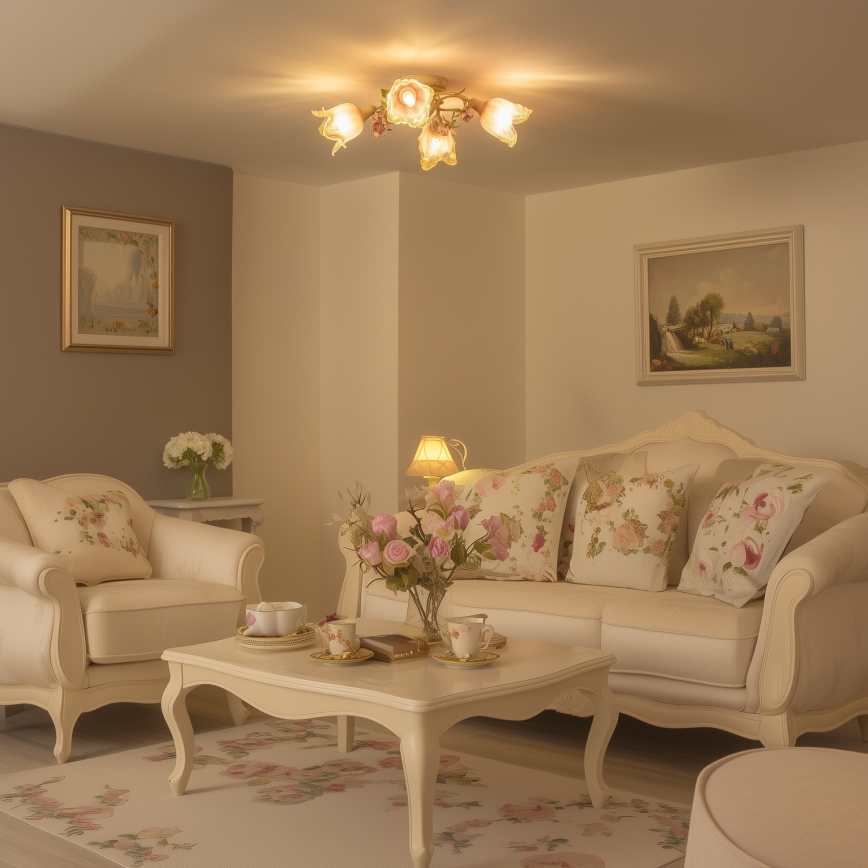 Kinnitatav lühter FIORINTINO 4xE14/40W/230V