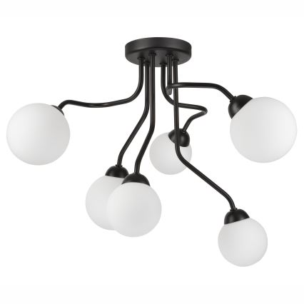 Kinnitatav lühter HOLLY 6xG9/5W/230V must