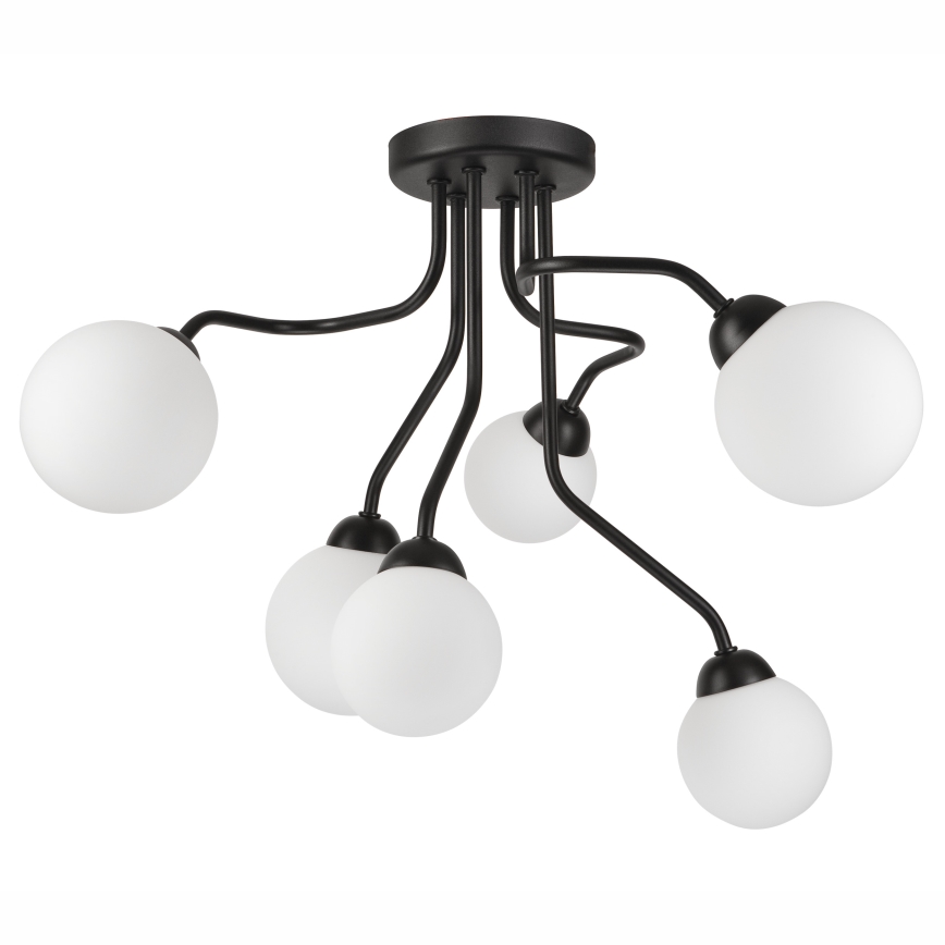 Kinnitatav lühter HOLLY 6xG9/5W/230V must