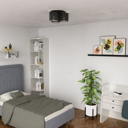 Kinnitatav lühter LOFT SHADE 3xE27/60W/230V must