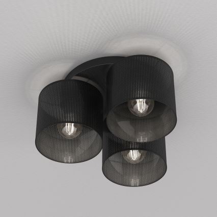 Kinnitatav lühter LOFT SHADE 3xE27/60W/230V must