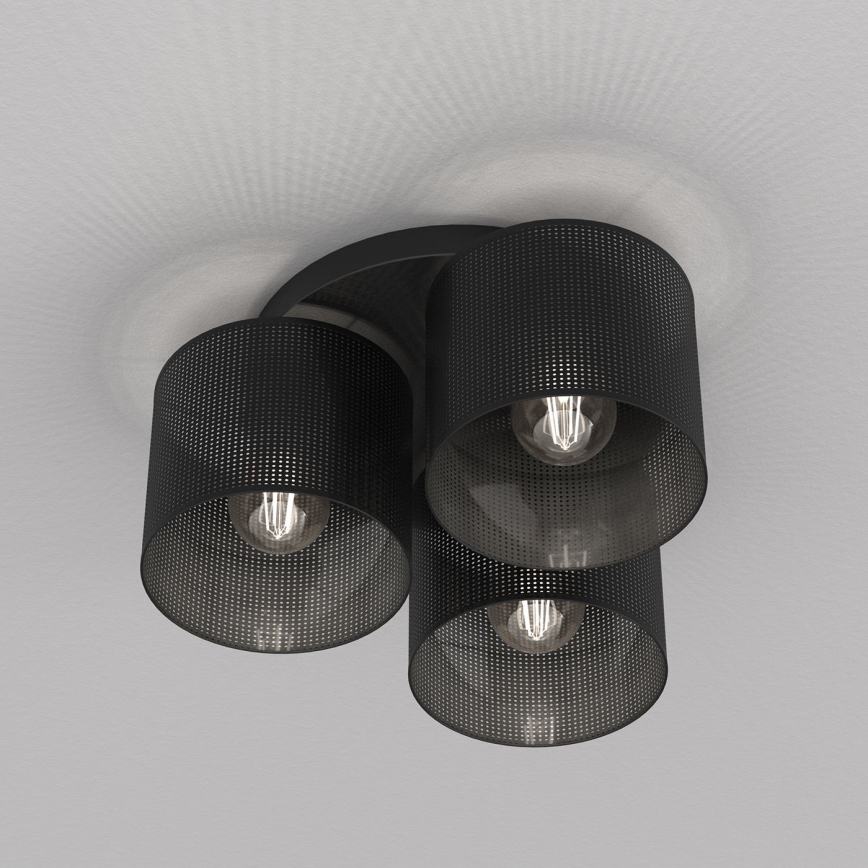 Kinnitatav lühter LOFT SHADE 3xE27/60W/230V must