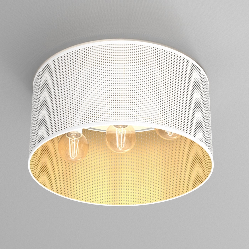 Kinnitatav lühter LOFT SHADE 3xE27/60W/230V valge/kuldne