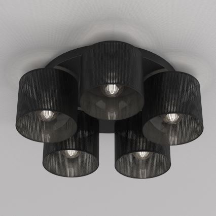 Kinnitatav lühter LOFT SHADE 5xE27/60W/230V must