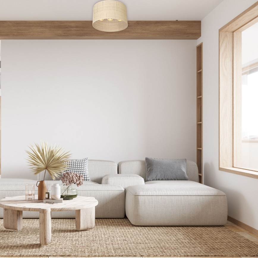 Kinnitatav lühter RATTAN 3xE27/60W/230V punutud
