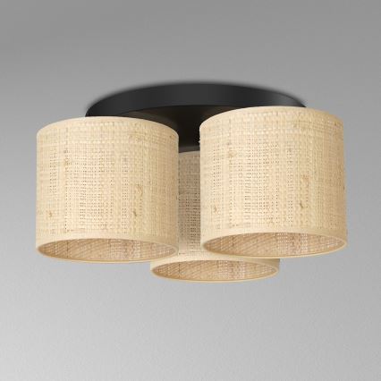 Kinnitatav lühter RATTAN 3xE27/60W/230V punutud