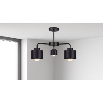 Kinnitatav lühter SIMPLY BLACK 3xE27/60W/230V