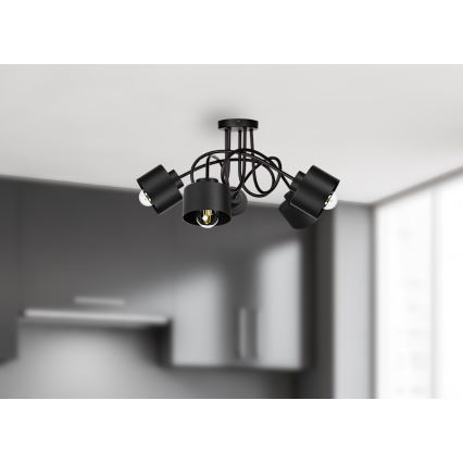 Kinnitatav lühter SIMPLY BLACK 5xE27/60W/230V