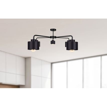 Kinnitatav lühter SIMPLY BLACK 5xE27/60W/230V