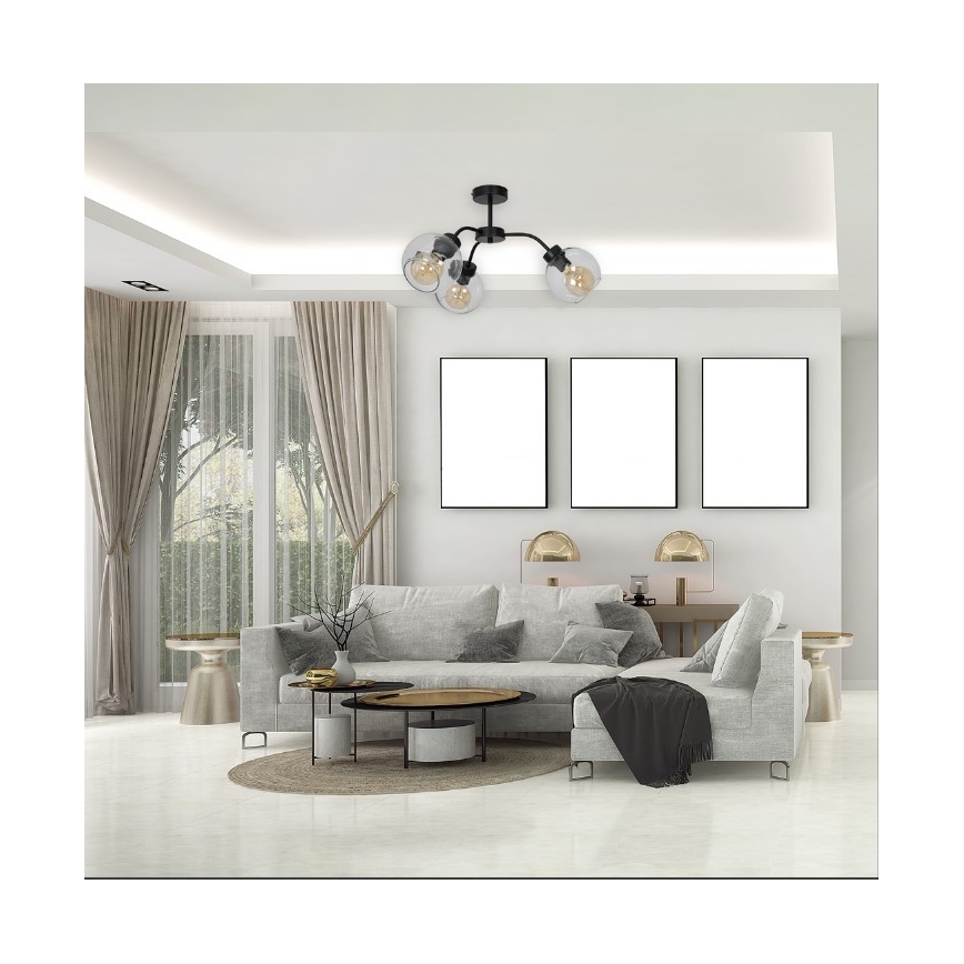 Kinnitatav lühter SOFIA 3xE27/60W/230V läbipaistev