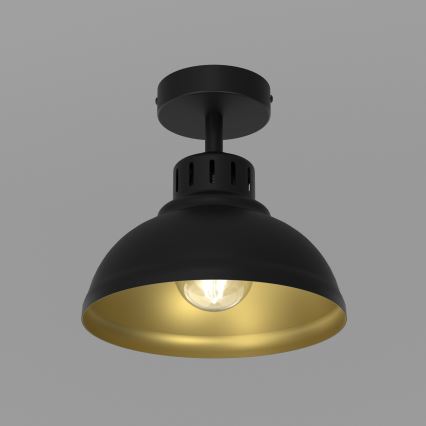 Kinnitatav lühter SVEN 1xE27/15W/230V must/kuldne