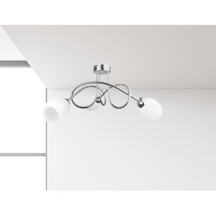 Kinnitatav lühter TWIST WHITE 3xE14/40W/230V