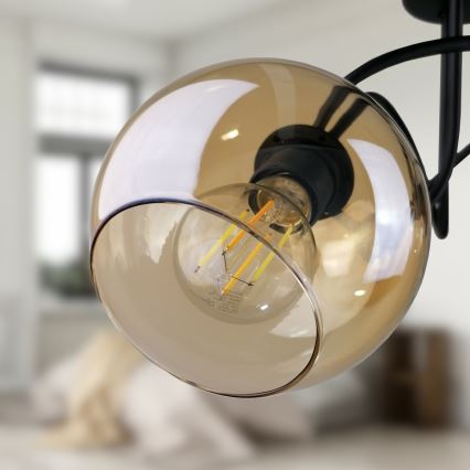 Kinnitatav lühter VENUS BLACK 3xE27/60W/230V