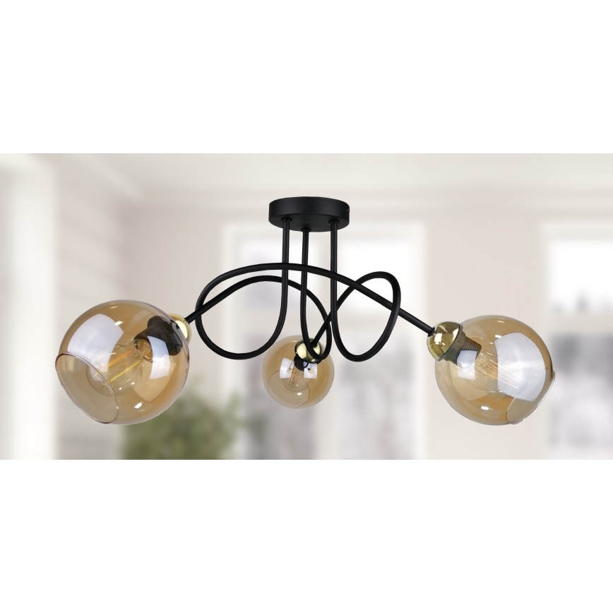 Kinnitatav lühter VENUS GOLD 3xE27/60W/230V