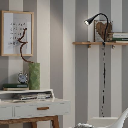 Kinnitusklambriga valgusti 1xGU10/3W/230V must