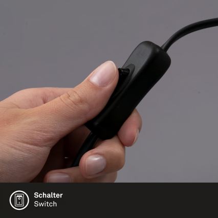 Kinnitusklambriga valgusti 1xGU10/3W/230V must