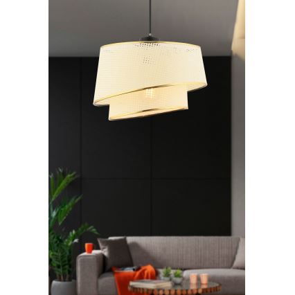 Kinnituslaternad BARETTE 1xE27/60W/230V kreem/kulda