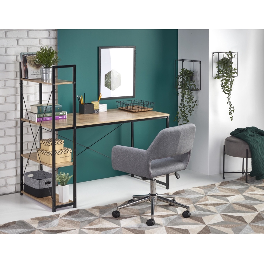 Kirjutuslaud SERENOR must/sonoma-tamm