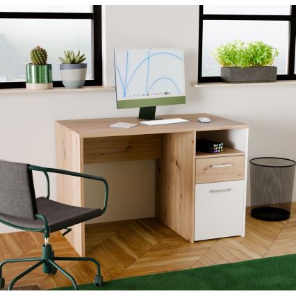 Kirjutuslaud URO artisan-tamm/valge