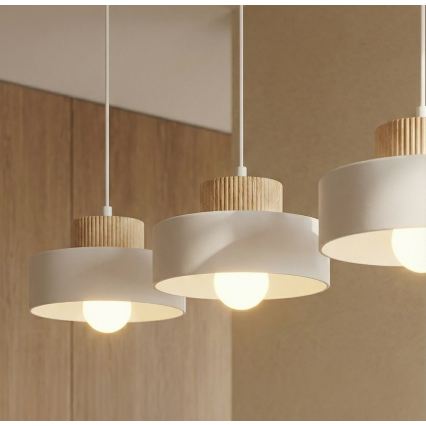 KIVI kaabliga rippvalgusti 3xE27/15W/230V, valge