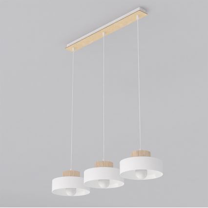 KIVI kaabliga rippvalgusti 3xE27/15W/230V, valge
