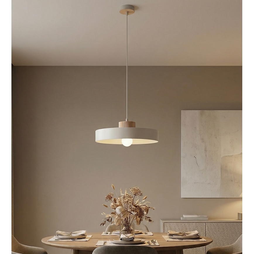 KIVI ripatsvalgusti kaabliga 1xE27/15W/230V valge