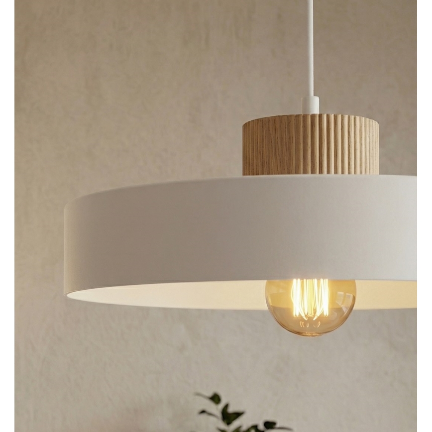 KIVI ripatsvalgusti kaabliga 1xE27/15W/230V valge
