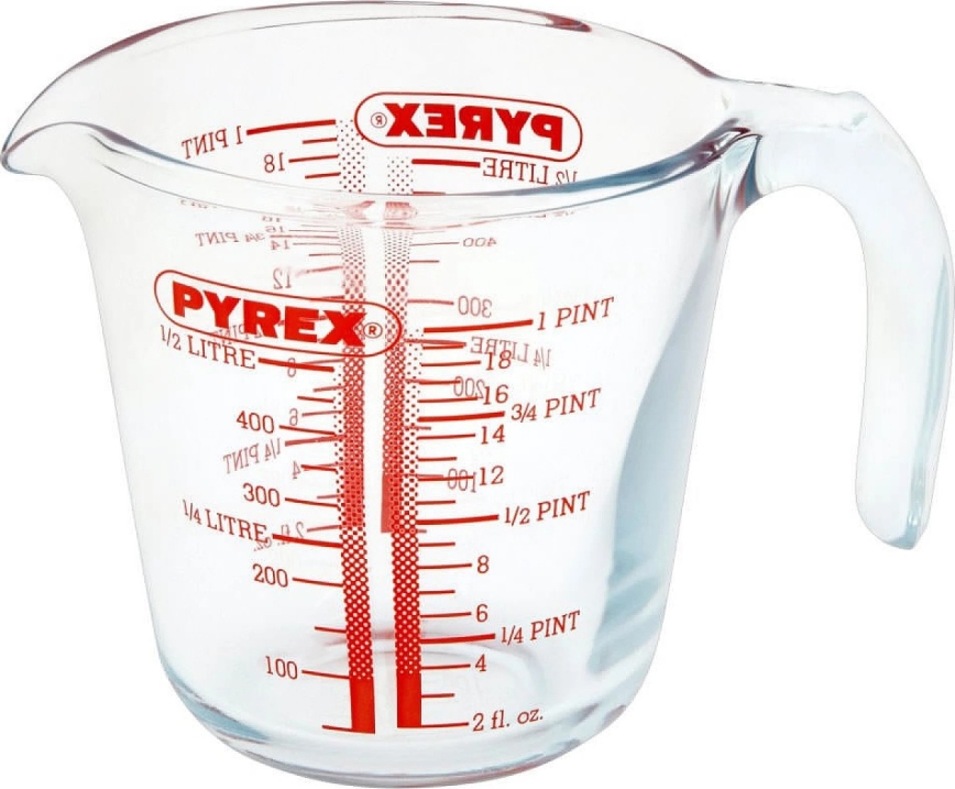 Klaasist mõõtekann PYREX 0,5 l